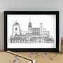 Sutton Coldfield Skyline Art Print Unframed, thumbnail 2 of 6