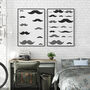 Reusable Plastic Stencils Five Mustache With Brushes, thumbnail 4 of 5