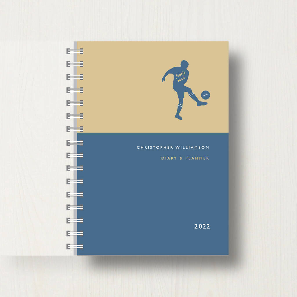Personalised 2022 Diary For Football Lovers, 1 of 10