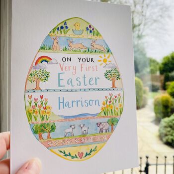 'Happy First Easter' Personalised Card, 5 of 6