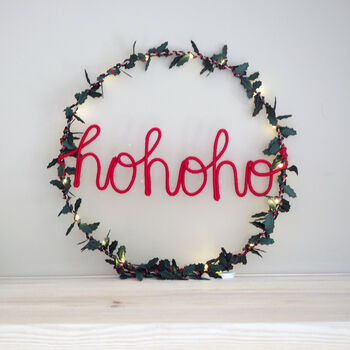 Ho Ho Ho Wreath Light, 4 of 9