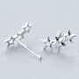 Friendship Sterling Silver Star Cluster Earrings, thumbnail 2 of 7