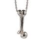 Sterling Silver Bone Charm Necklace, thumbnail 3 of 5