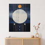Abstract Solar Eclipse Moon Lover Space Wall Art Print, thumbnail 1 of 6