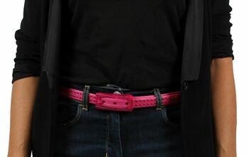 Vegan Unisex Slim Style Belt With Studs, 8 of 10