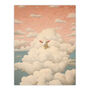 Head In The Clouds Sheep Fun Blue Pink Wall Art Print, thumbnail 6 of 6