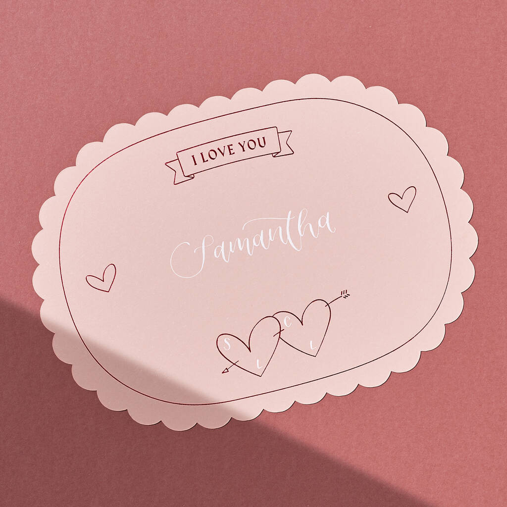 Personalised Calligraphy Love Token, 1 of 5