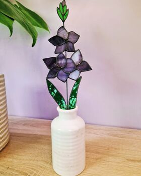 Gladiolus Flower Stem Purple, 2 of 7