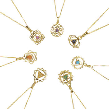 Root Chakra Ruby Gold Vermeil Necklace, 4 of 10