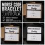 Morse Code Bracelet For Daddy, thumbnail 3 of 7