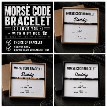 Morse Code Bracelet For Daddy, 3 of 7