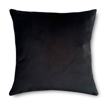 Luxury Velvet Cushion With Piping Autumn Graphite And Gold, 7 of 7