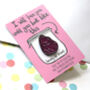 Wrinkly Prune Valentine Pin Badge, thumbnail 1 of 2