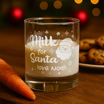 Personalised Mistletoe Christmas Eve Santa Plate, 3 of 3