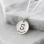 Personalised Initial Birth Disc Necklace, thumbnail 3 of 6