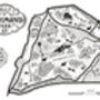 Richmond Park Map Print, thumbnail 3 of 4