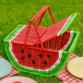 Watermelon Summer Picnic Basket, 5 of 8