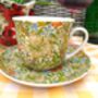Large Cup And Saucer In William Morris Golden Lily Design, thumbnail 7 of 9