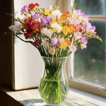Mixed Guernsey Long Stem Freesia Flowers, 4 of 4