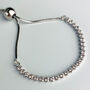 Sterling Silver Crystal Bracelet, thumbnail 2 of 4
