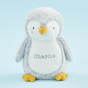 grey penguin soft toy