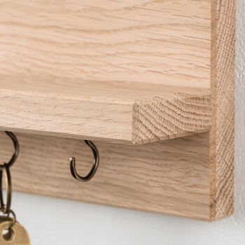 Personalised Squirrel Family Oak Key Holder, 3 of 5