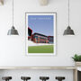 Old Trafford Cricket Poster, thumbnail 1 of 8