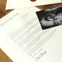 A Letter To My Daddy From The Bump Personalised Keepsake, thumbnail 11 of 11