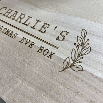 Personalised Engraved Christmas Eve Box Style Four, 6 of 8