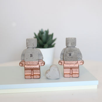Personalised Robot Couple And Heart, 4 of 9