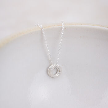 Sterling Silver Rings Pendant, 4 of 7