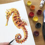 Seahorse Art Print, thumbnail 4 of 4