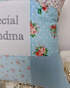 Special Grandma Cushion   Blue And Pink, 6 of 11