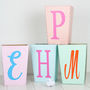 Recycled Personalised Waste Paper Bin Pastel Colours, thumbnail 3 of 5