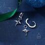 Sterling Silver Manta Ray Fish Huggie Hoop Earrings, thumbnail 5 of 9