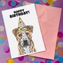 Custom Staffy / Staffie Birthday Card For Dog Lover, thumbnail 1 of 12