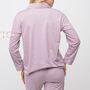 Pink Soft Cotton Solid Long Sleeve Night Suit Pyjama, thumbnail 11 of 12