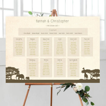 Safari Table Names, 6 of 6