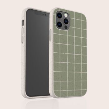 Chalk Grid Biodegradable Phone Case, 4 of 8