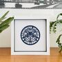 Framed Personalised Wedding Anniversary Paper Cut, thumbnail 1 of 9