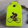 Cyclists Leather Key Ring, thumbnail 8 of 12
