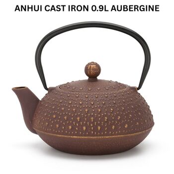 Cast Iron Teapot Anhui Design 900ml Steel Filter, 3 of 8
