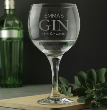 Personalised Gin And Tonic Balloon Glass, 4 of 4