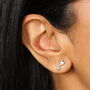 Sterling Silver Arrow Piercing Earring, thumbnail 3 of 6