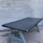 Industrial A Frame Solid Steel Top And Metal Table 566, thumbnail 1 of 5