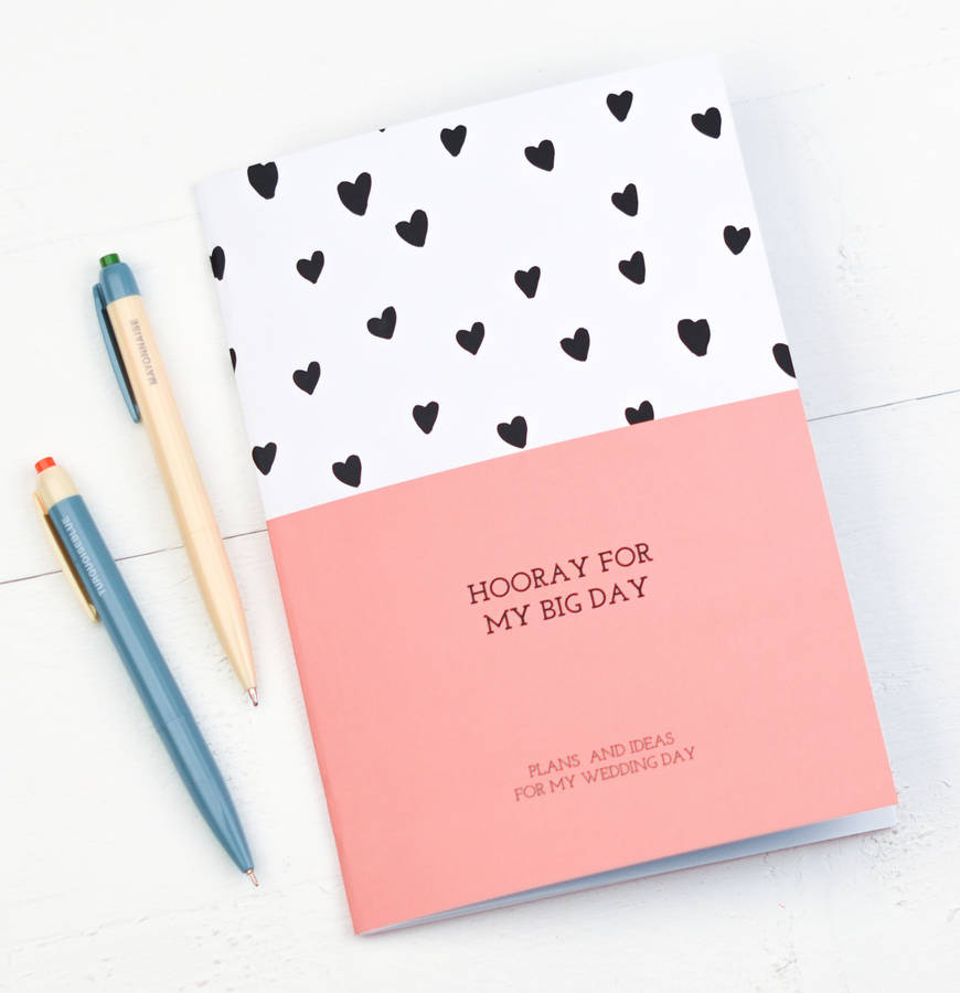 Hooray For My Big Day Wedding Planner Notebook By Bread & Jam