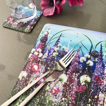Blue Delphiniums Placemats, 6 of 7