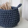 Small Crochet Basket, thumbnail 4 of 12