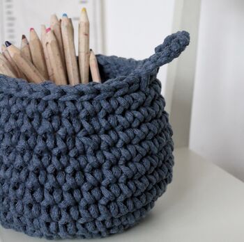Small Crochet Basket, 4 of 12