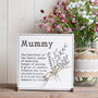 Personalised Mum Nan Definition Sign Mother's Day, thumbnail 7 of 10